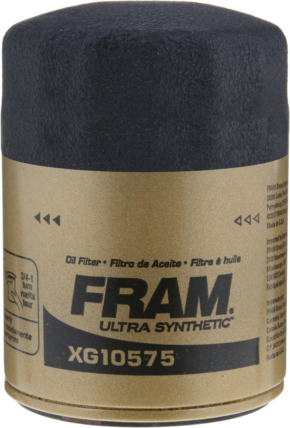 Fram Ultra Synthetic Oil Filter, isolated on a white background.